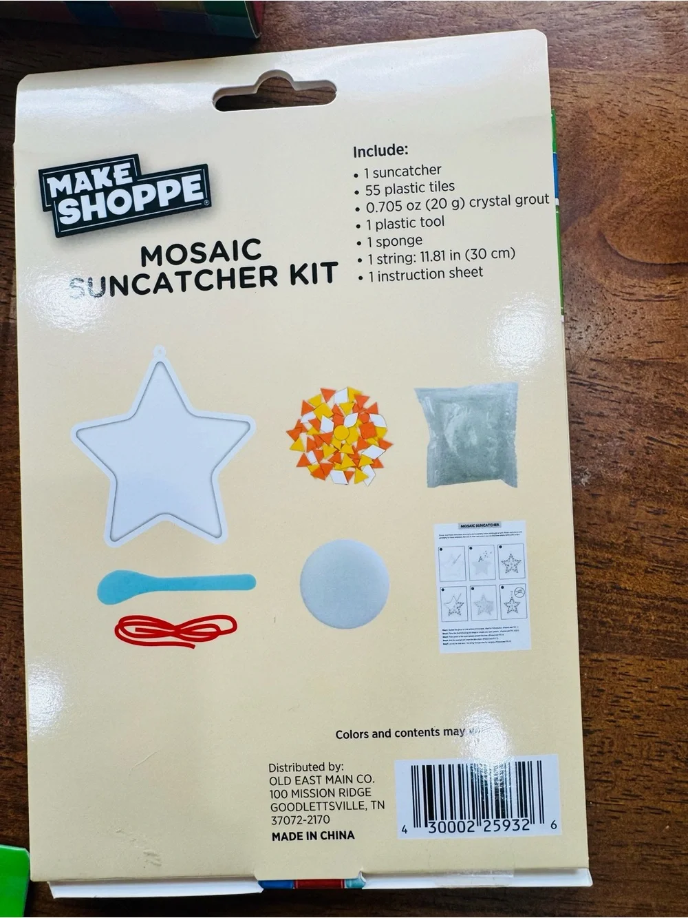 Set of 5 Mosaic Craft Kits-Multicolor Frame, Sun-catchers and Coasters